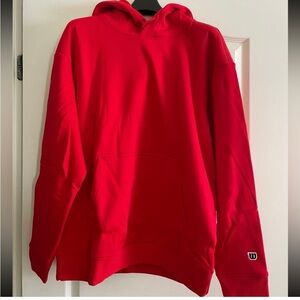 Wilson Vibrant Red Men's Hoodie.Unisex
